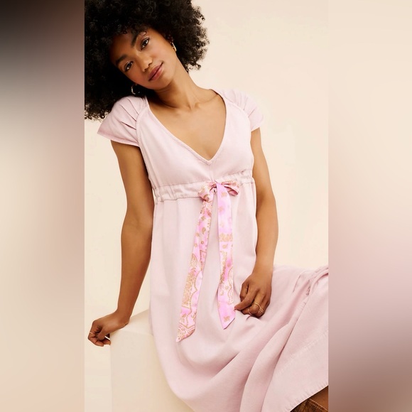 Free People-Roucha Maxi Dress-Link-100% Cotton-Boho-Festival-XS - Picture 3 of 11